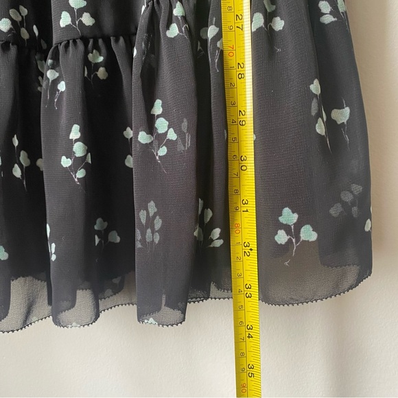 Wilfred Aritizia ruffle dress size S floral black mini dress - Picture 6 of 7